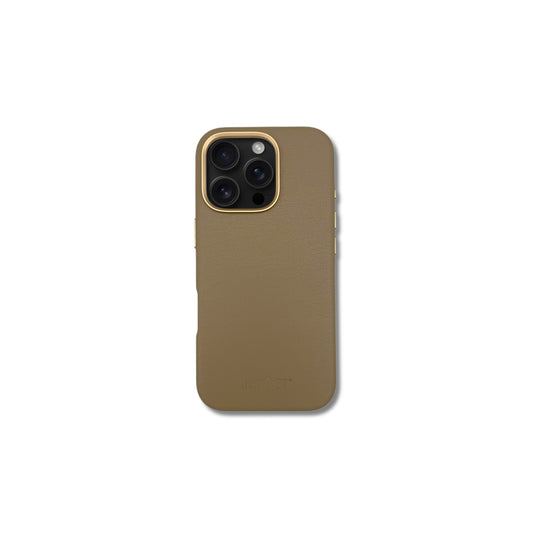 Vegane iPhone Hülle aus Maisleder Sand