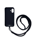 Recycelte Handyhbändel mit Hülle in schwarz