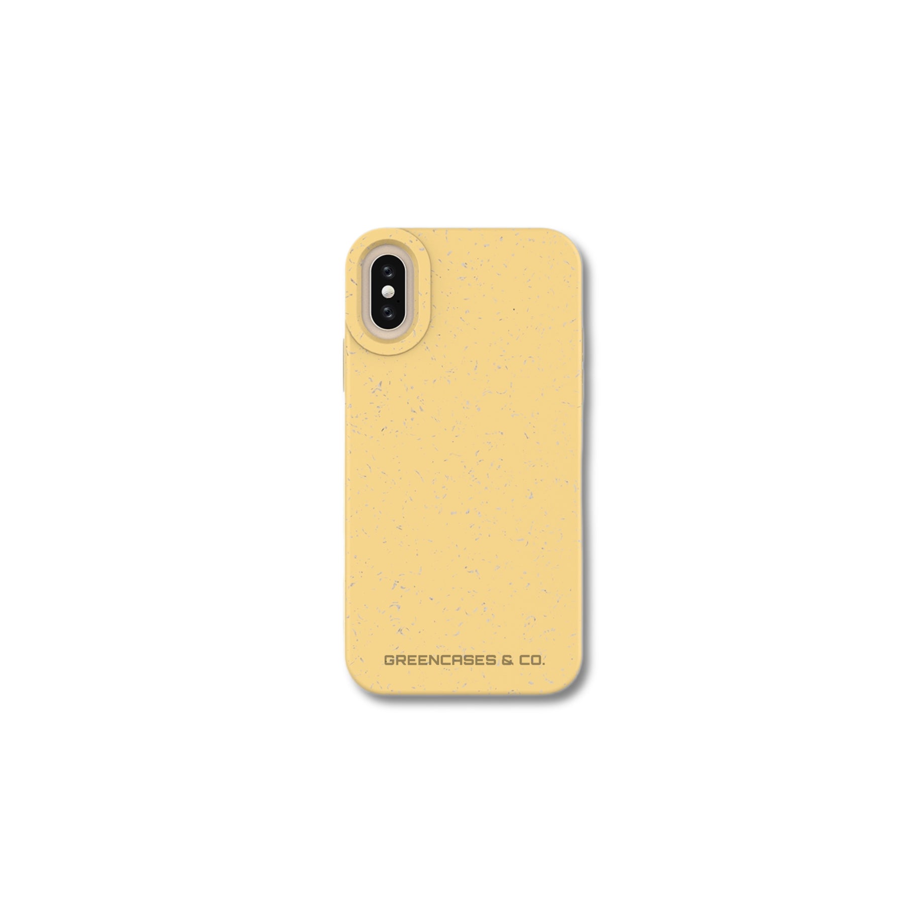nachhaltige iphone hülle gelb