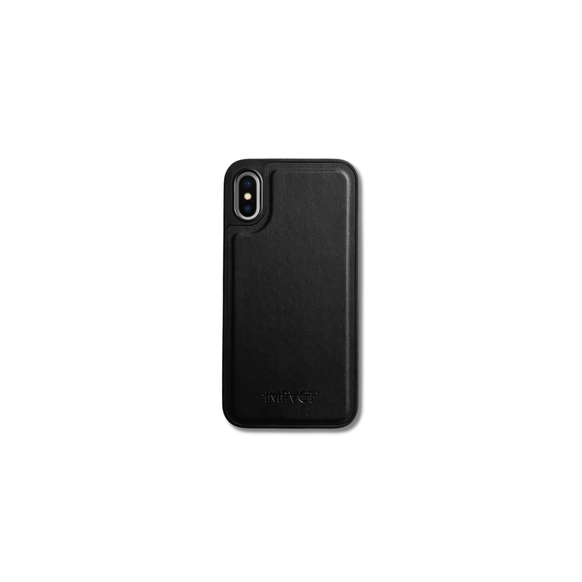 IPhone_X/XS_Case_schwarz_Apfelleder