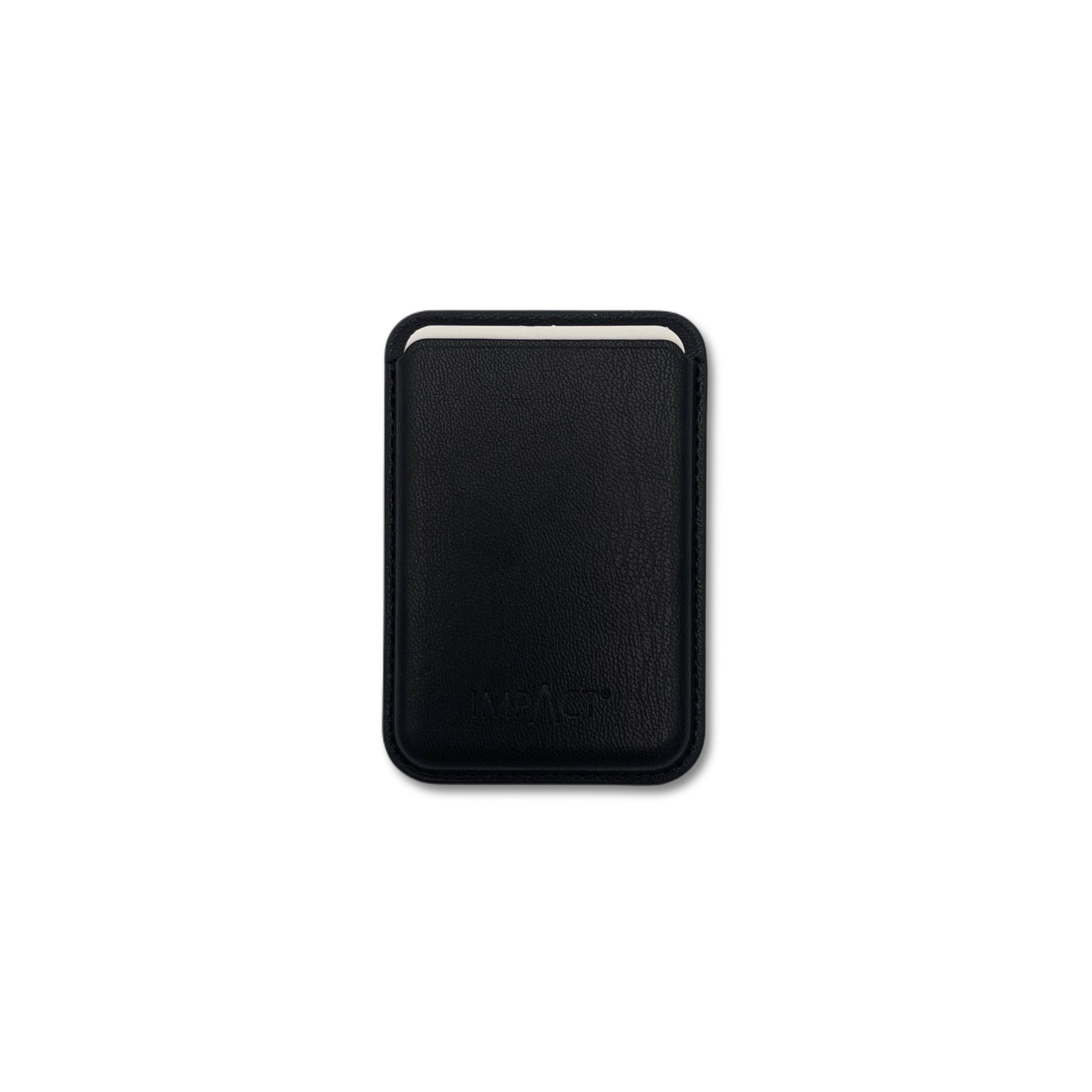 Veganes MagSafe Wallet aus pflanzlichem Maisleder Schwarz