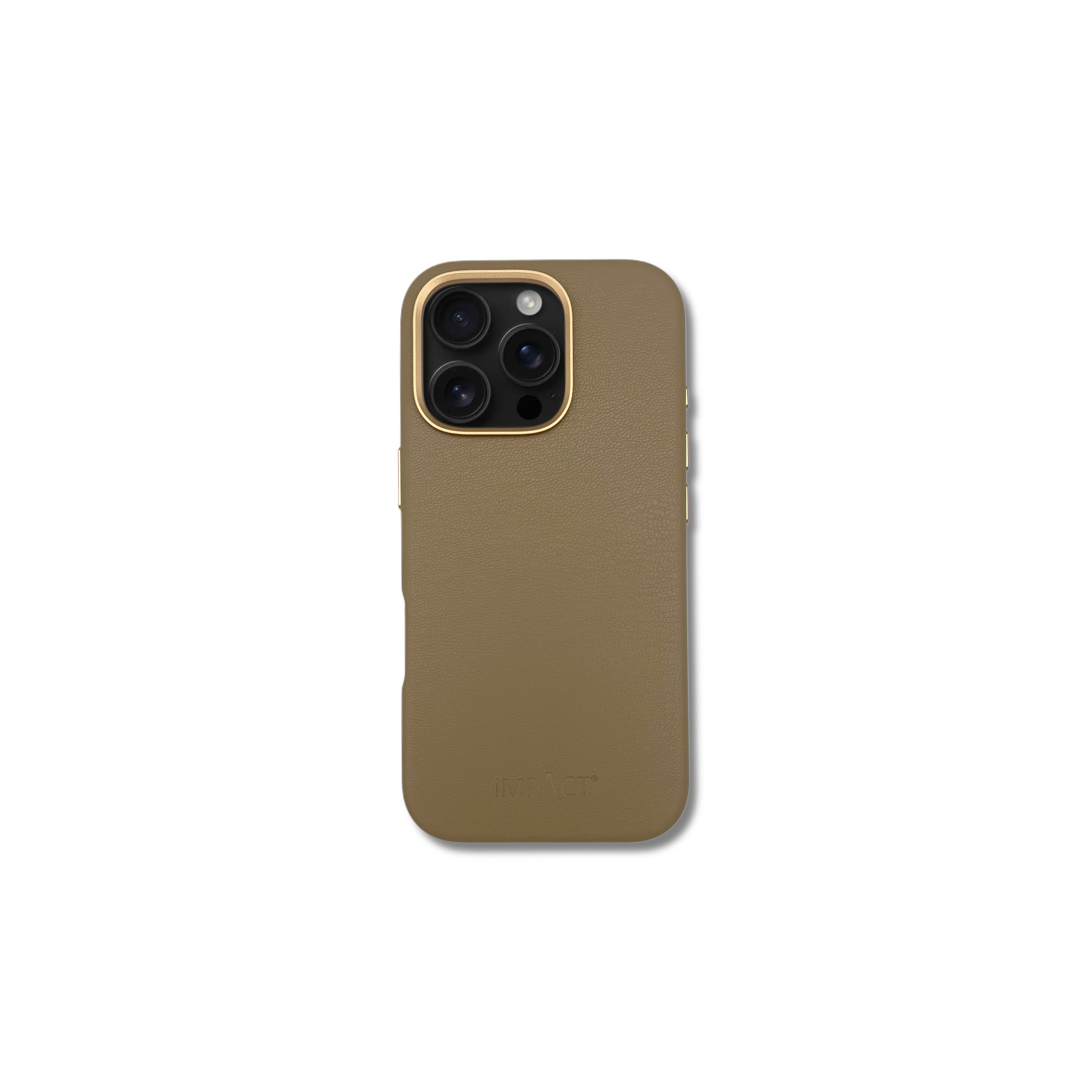 Vegane iPhone Hülle aus Maisleder Sand (MagSafe)