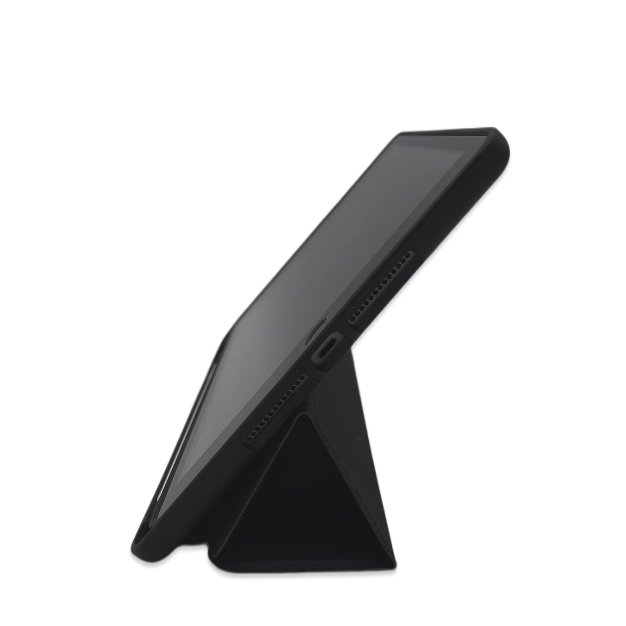 nachhaltige IPad 7 Hülle aus Apfelleder schwarz