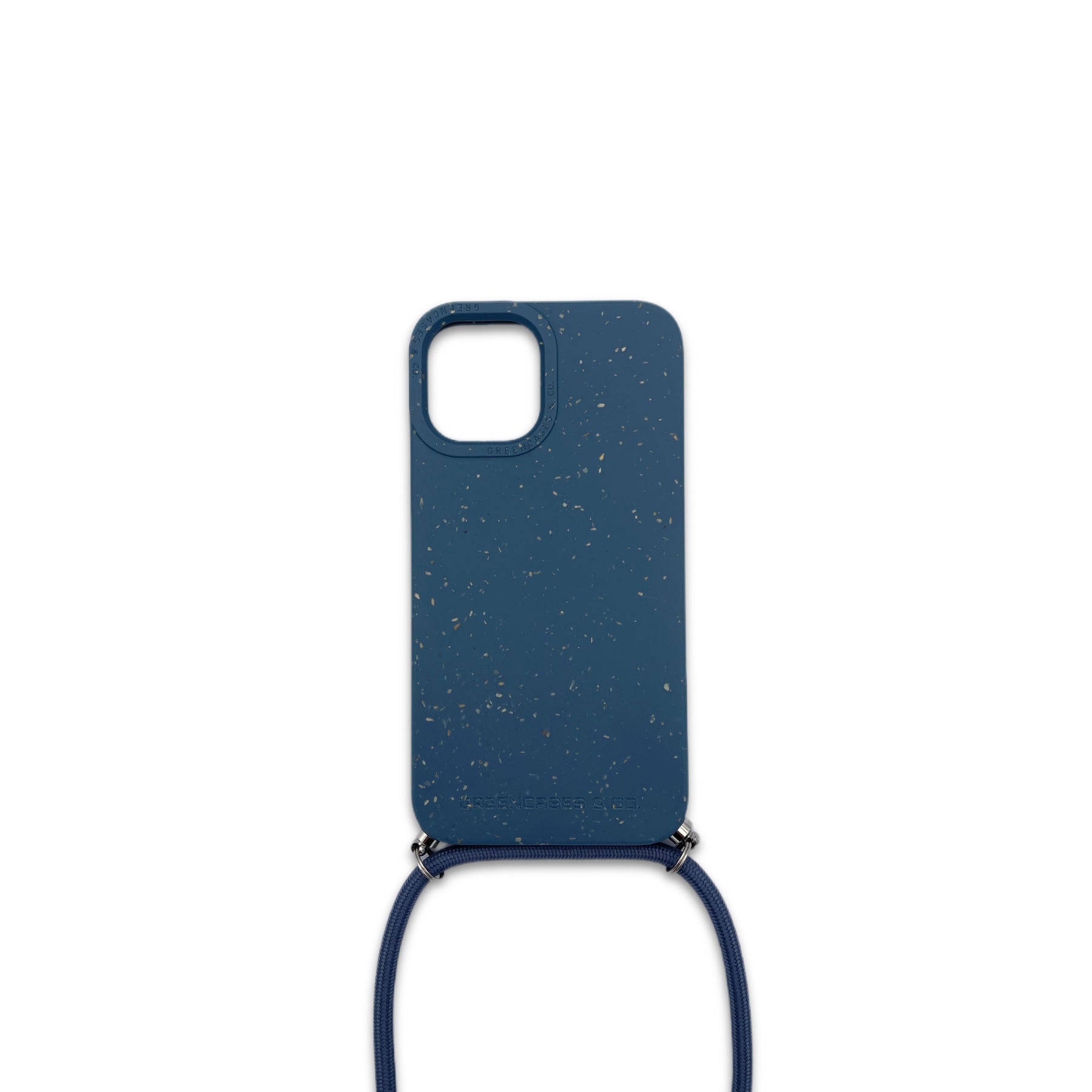 nachhaltige kordelhülle iphone blau