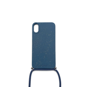 nachhaltige kordelhülle iphone blau